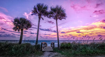 Gallery Canvas Prints -Flagler Beach Rainbow Sunrise