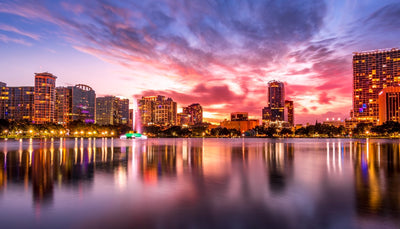 Gallery Canvas Prints -Lake Eola Sunset