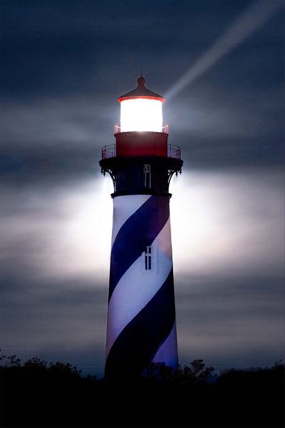 Gallery Canvas Prints -LIghthouse Eclipse of the Full Moon