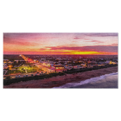 Beach Towels - Brilliant Flagler Beach Drone Shot