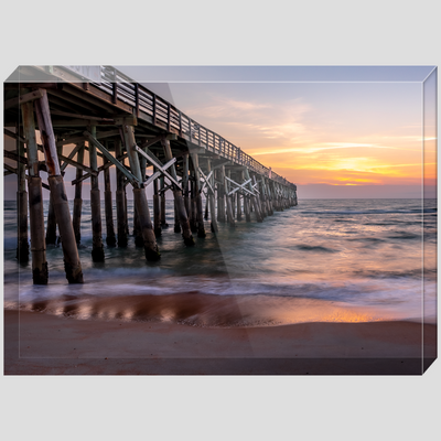 Acrylic Blocks -Flagler Beach Dramatic Sunrise