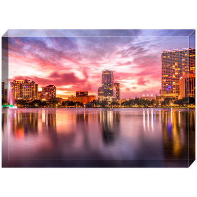 Acrylic Blocks - Lake Eola Sunset